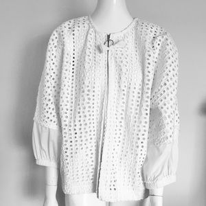 Line and Dot Ranael Eyelet Jacket Size Medium